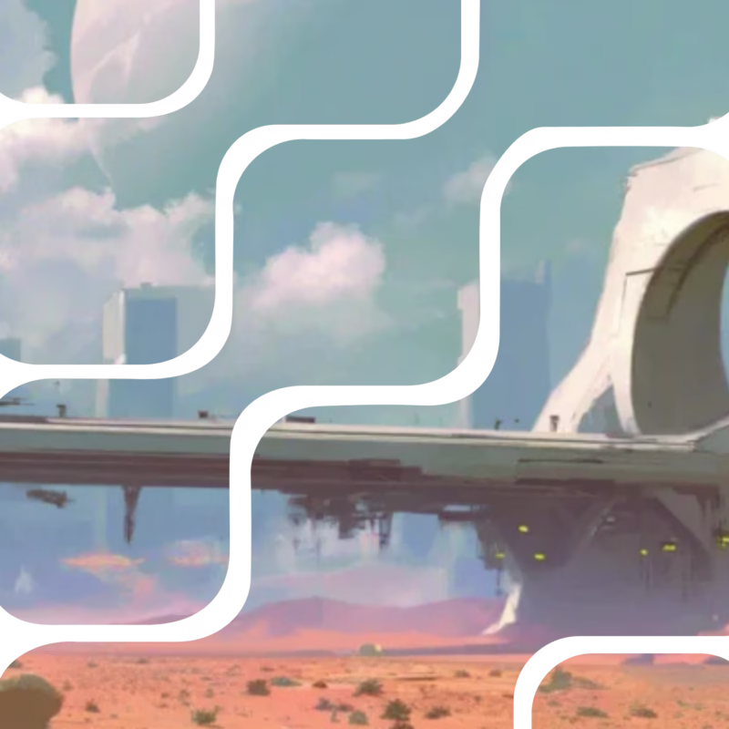 Abstract futuristic cityscape with autonomous architecture elements, symbolizing the shift from traditional IT automation to autonomous IT operations.