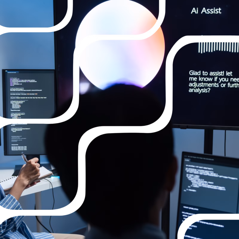AI agents and automated workflows interacting with enterprise systems, illustrating Microsoft 365 automation and licensing scenarios
